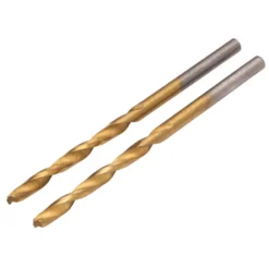HSS Titanium Nitride Coated Drill Bit, 4.5 x 80mm (Pack of 2)