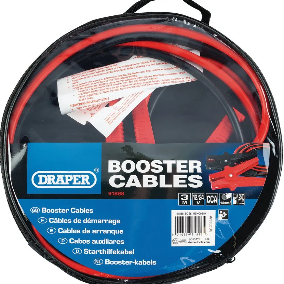 Jump Leads, 3m x 18mm²
