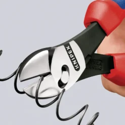 KNIPEX 73 72 180 F TwinForce® High Performance Diagonal Cutter with Opening Spring, 180mm