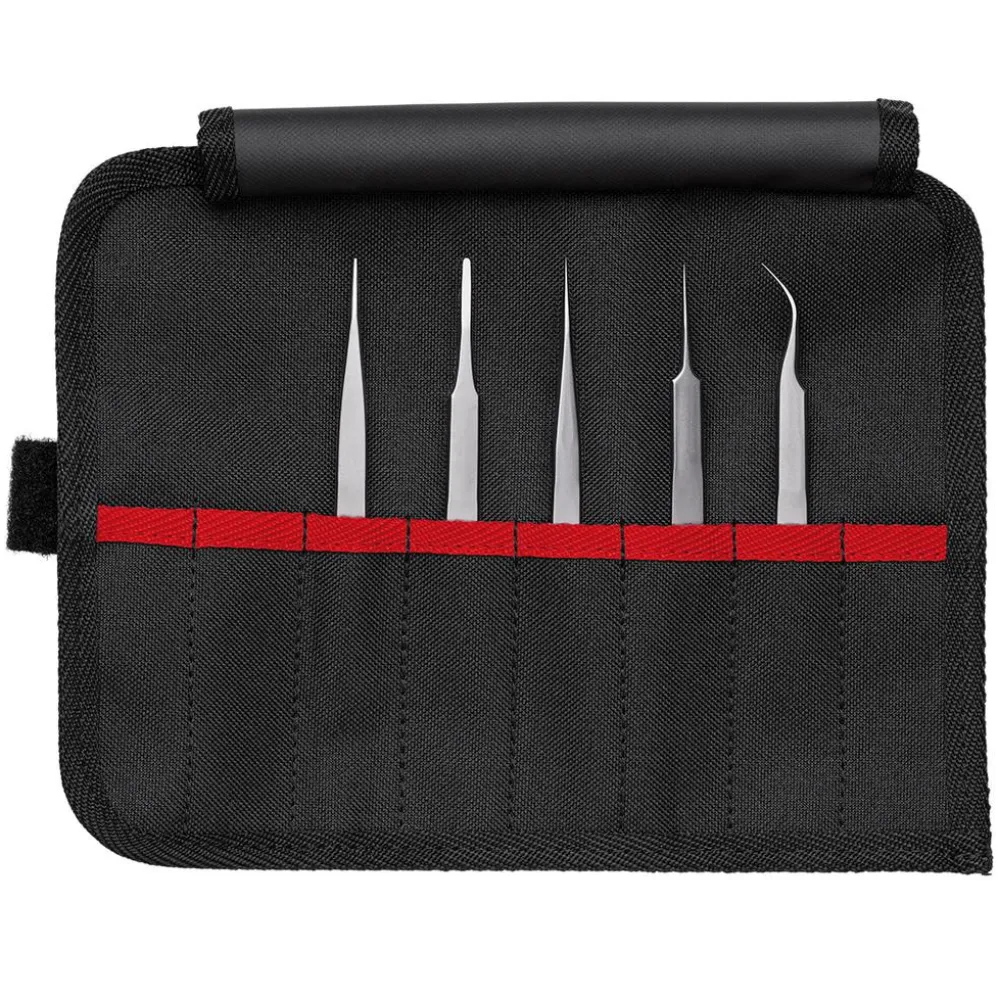 KNIPEX 92 00 02 Precision Tweezers Set, 5 Parts