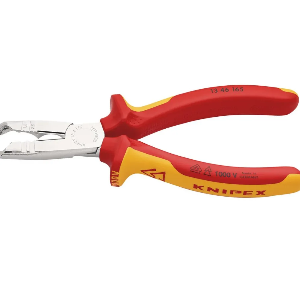 KNIPEX 13 46 165 SB VDE Stripping Pliers, 165mm