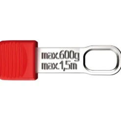 KNIPEX 00 62 10 TR TetheredTool Clips Red (10 Pieces), 30mm