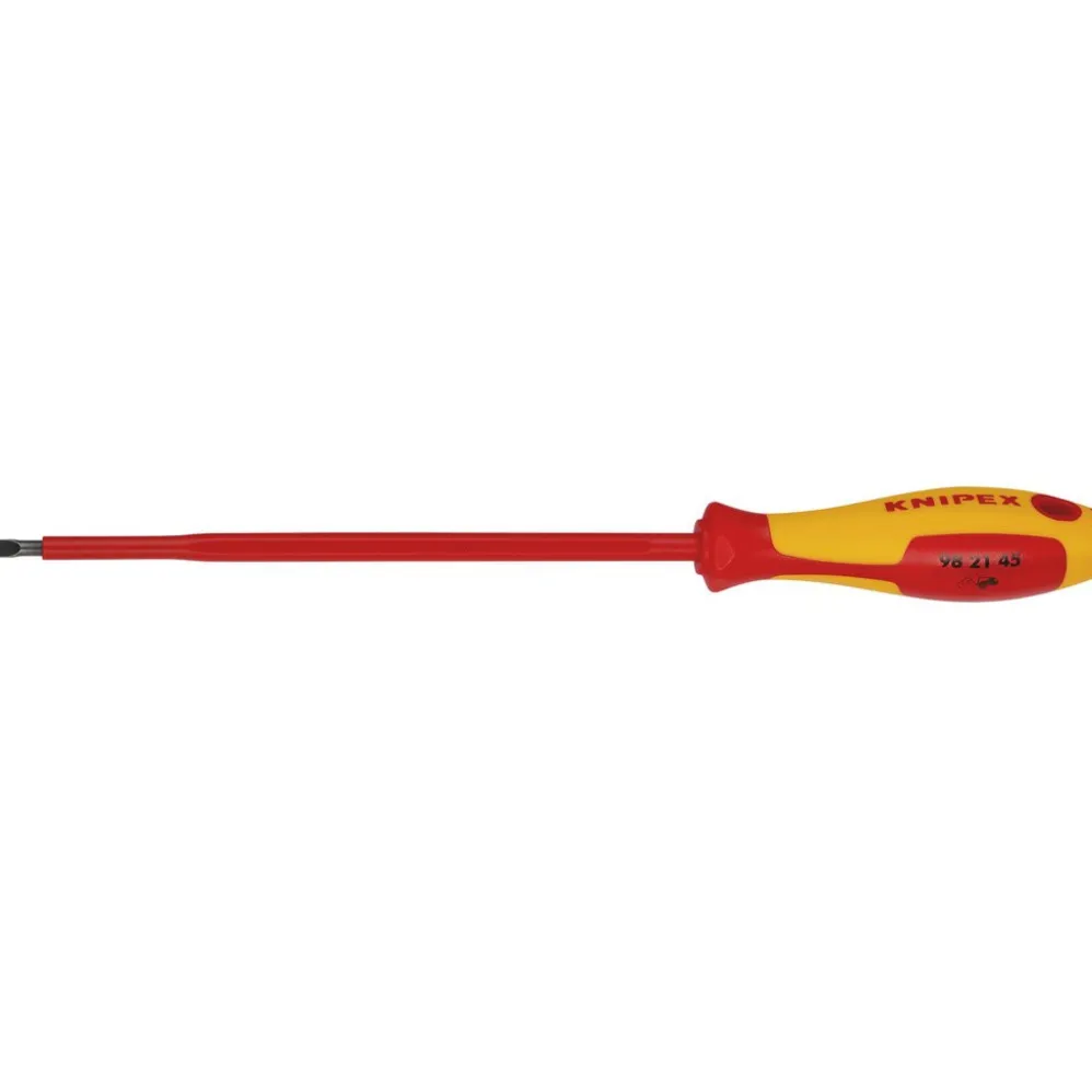 KNIPEX 98 21 45 VDE Insulated Slotted Screwdriver, 4.5 x 180mm