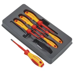 KNIPEX 00 20 12 V03 VDE Phillips®/Pozidriv® Screwdriver Set, 6 Parts