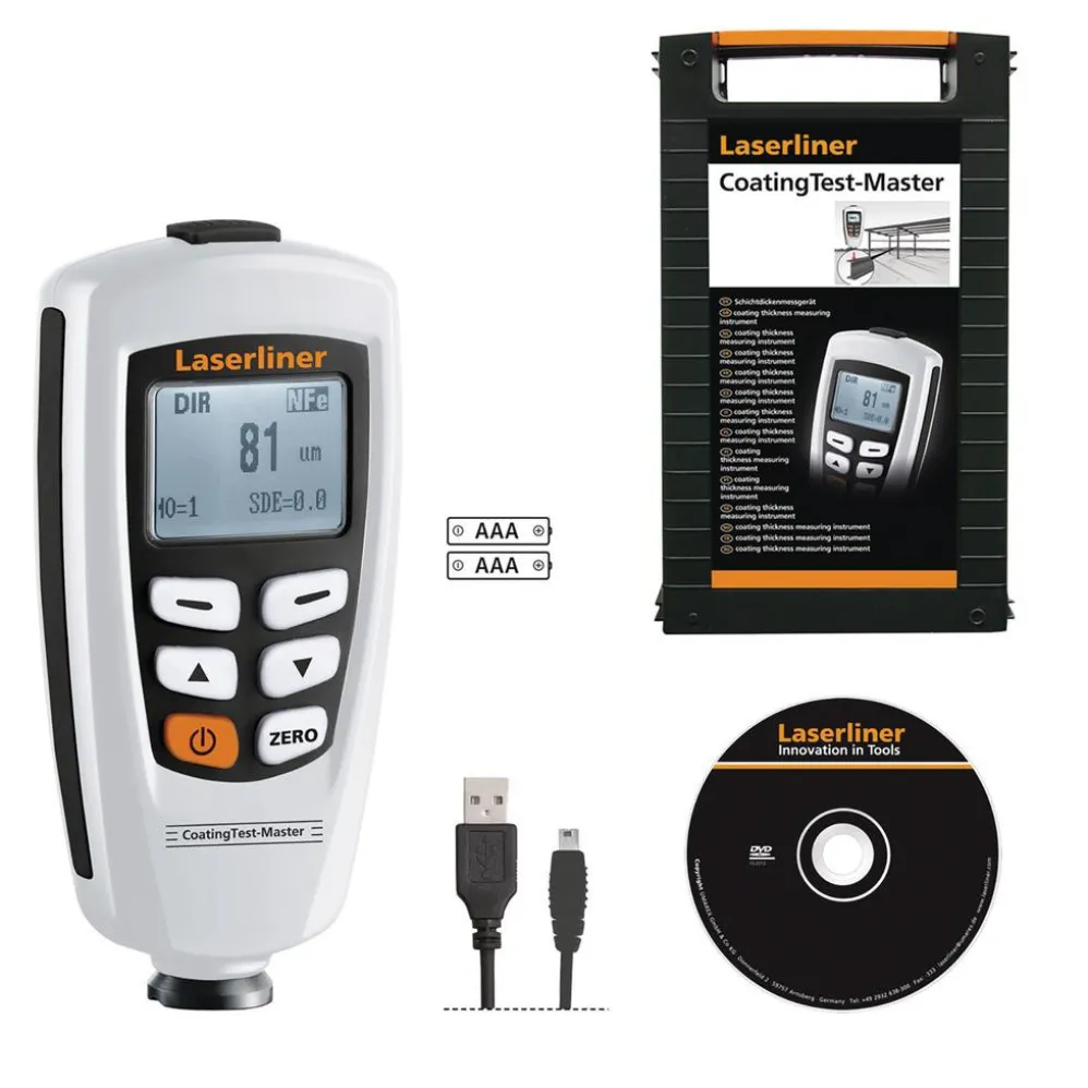 Laserliner 082.150A CoatingTest-Master Coating Thickness Measuring Device