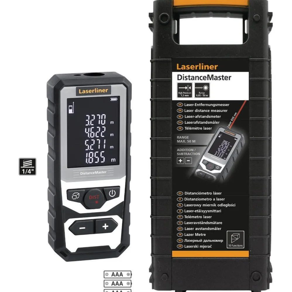 Laserliner 080.982A DistanceMaster Laser Rangefinder, 50m