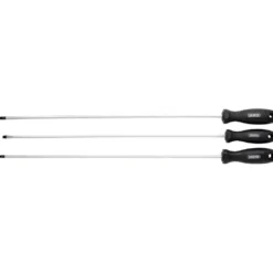 Long Reach Hard Grip Screwdriver Set (3 Piece)