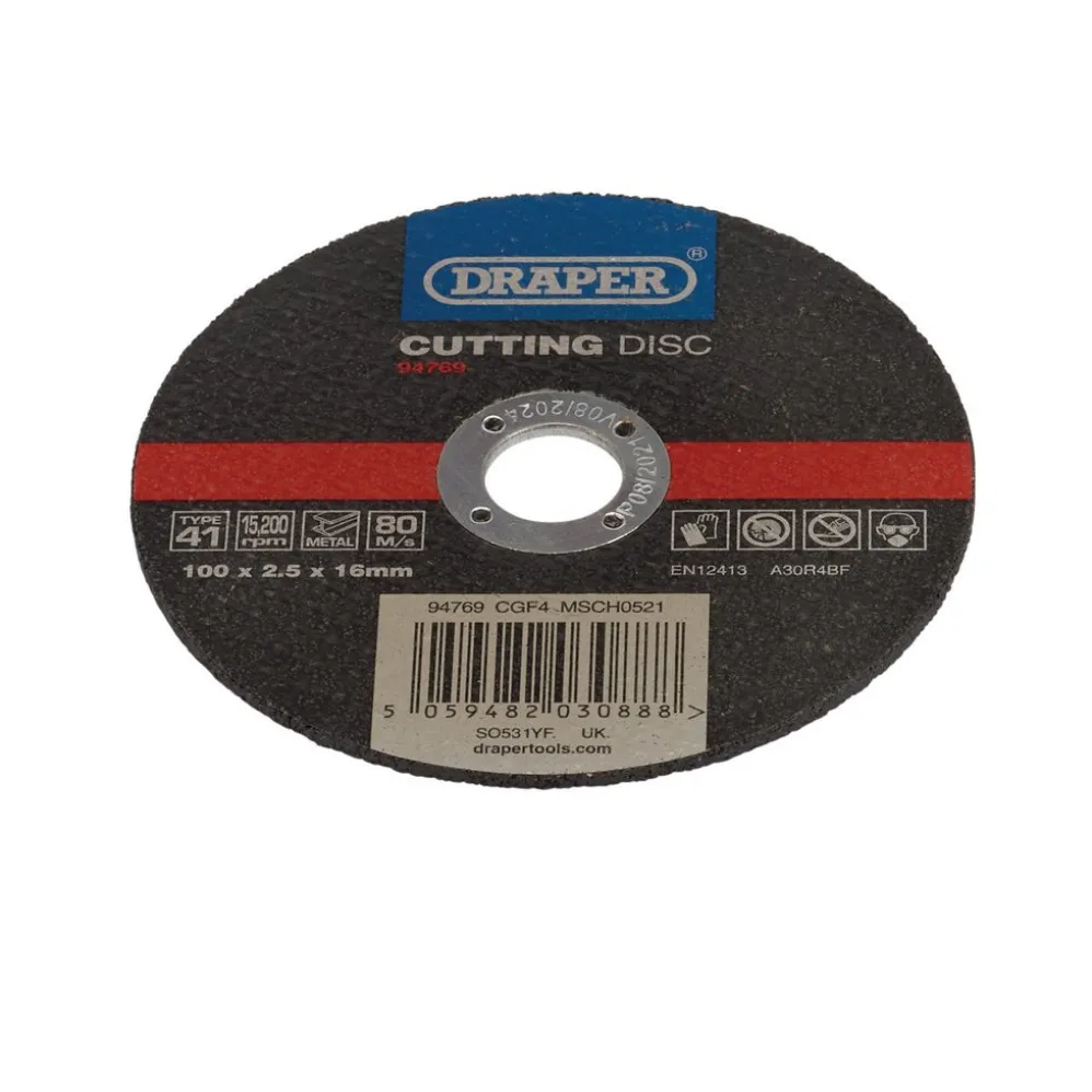 Metal Cutting Disc, 100 x 2.5 x 16mm