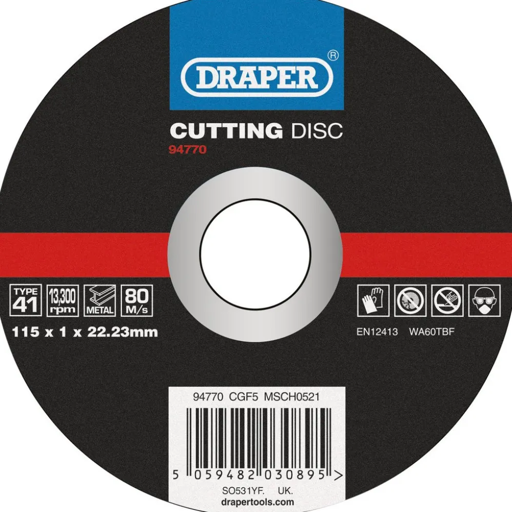 Metal Cutting Disc, 115 x 1 x 22.23mm