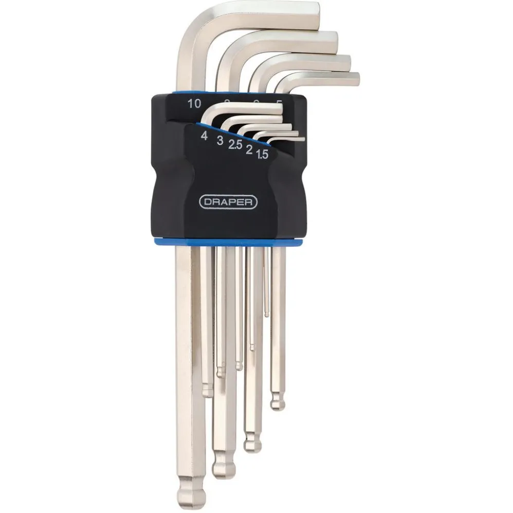 Metric Long Arm Ball End Hex Key Set (9 Piece)