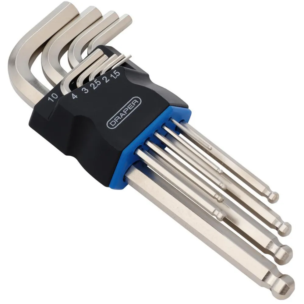 Metric Long Arm Ball End Hex Key Set (9 Piece)
