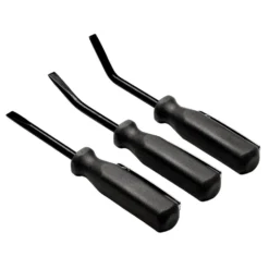 Mini Pry Bar Set, 125mm, Black (3 Piece)