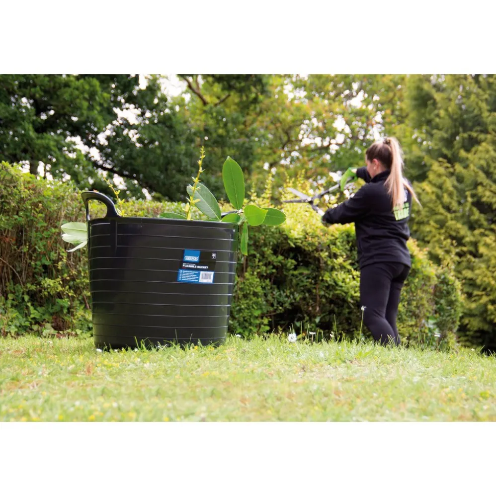 Multi-Purpose Flexible Bucket, 42L, Black