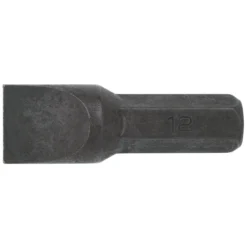 Plain Slot Impact Screwdriver Bit, 12mm