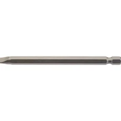 Plain Slot Insert Bit, 6.5mm, 1/4" Hex, 100mm Long (Pack of 1)