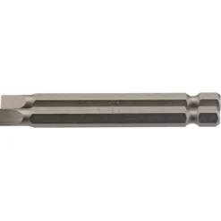 Plain Slot Insert Bit, 6mm, 1/4" Hex, 75mm Long (Pack of 2)