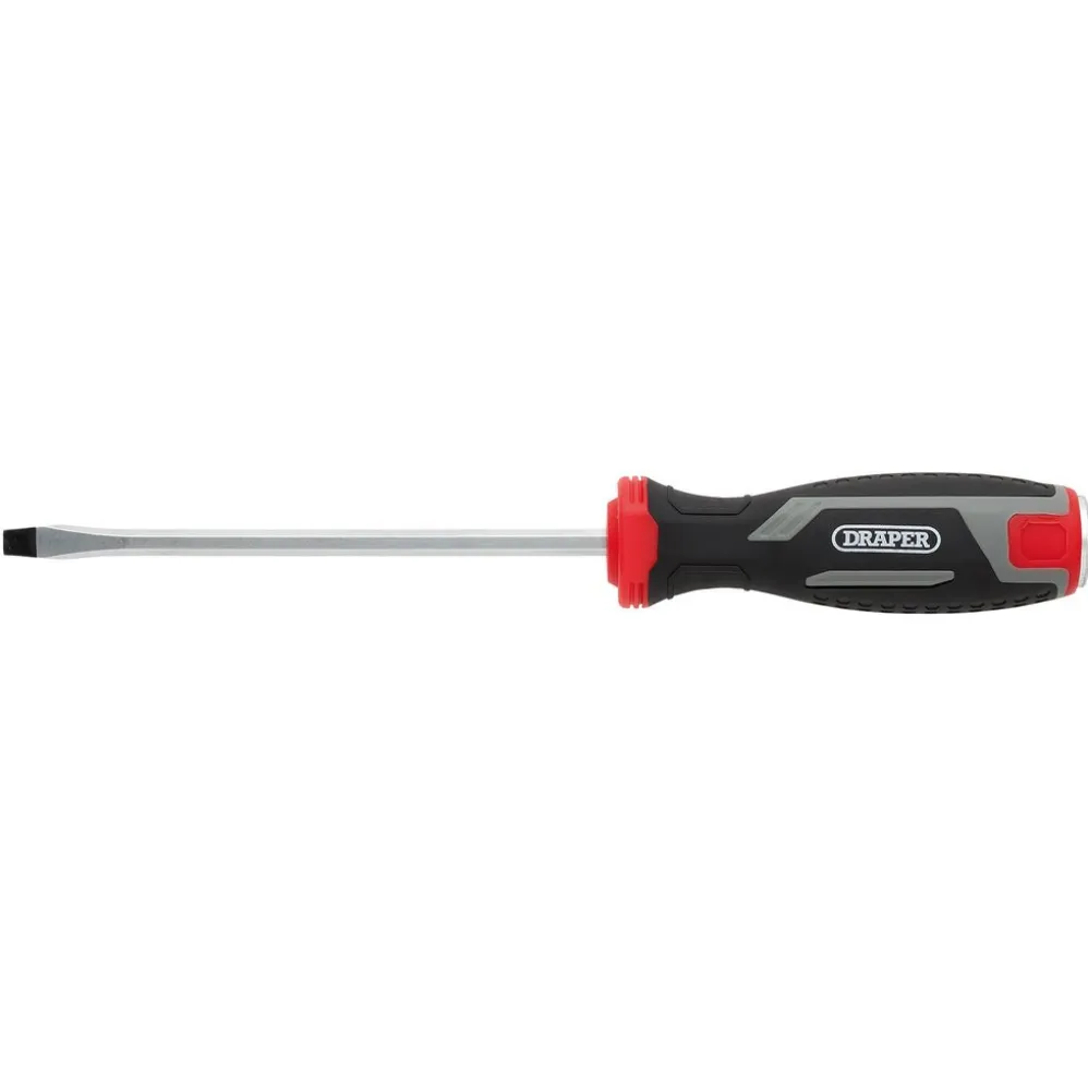 Pound Thru Slotted Soft Grip Screwdriver, SL5.5 x 125mm