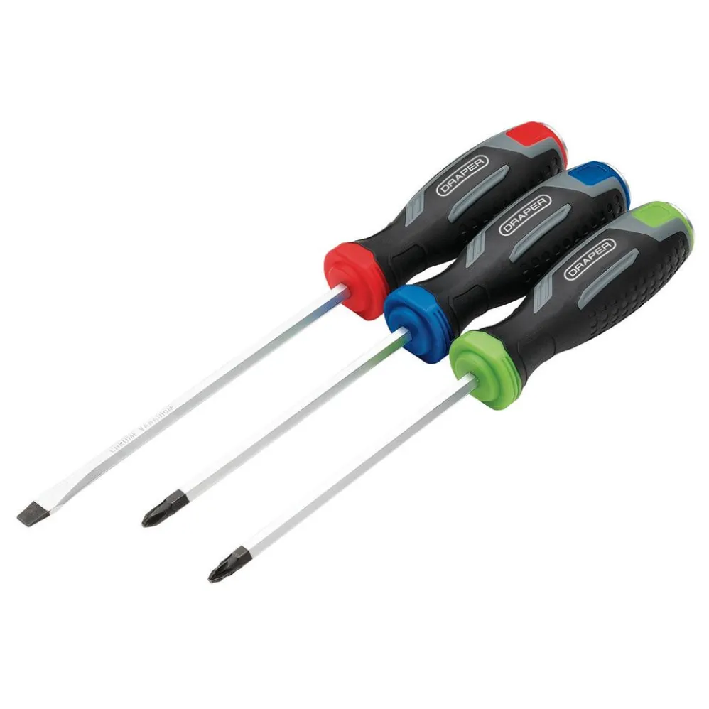 Pound Thru Soft Grip Screwdriver Set (3 Piece)