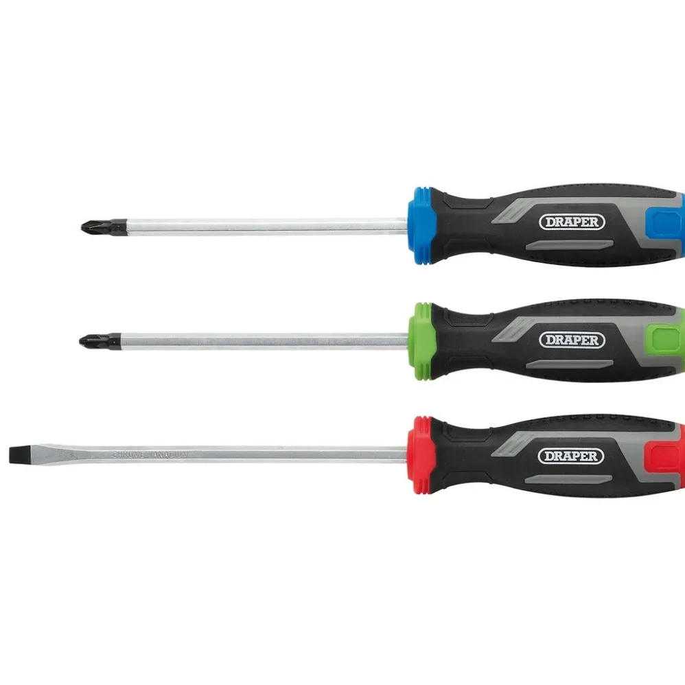 Pound Thru Soft Grip Screwdriver Set (3 Piece)