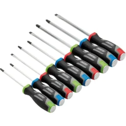 Pound Thru Soft Grip Screwdriver Set (9 Piece)