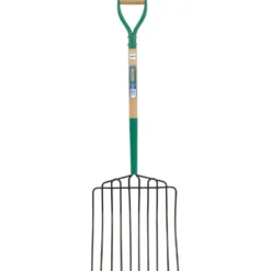 10 Prong Manure Fork with Wood Shaft and MYD Handle