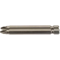 PZ Type Insert Bit, 1/4" Hex, 75mm Long, No.2 (Pack of 2)