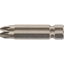 PZ Type Insert Bit, 1/4" Hex, 50mm Long, No.2 (Pack of 2)