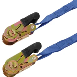 Ratcheting Tie Down Straps, 5m x 25mm, 250kg (4 Piece)