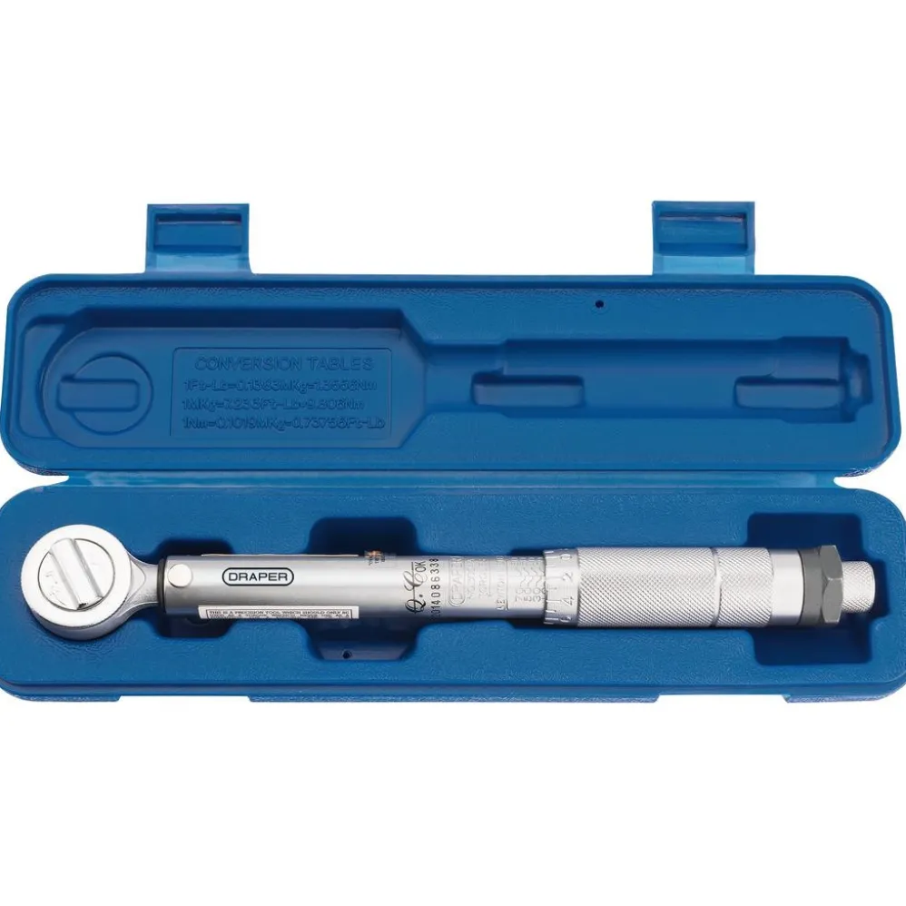 Ratchet Torque Wrench, 3/8" Sq. Dr., 10 - 80Nm