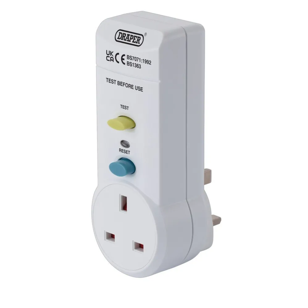 RCD Adaptor, 220-250v/50Hz, 13 AMP