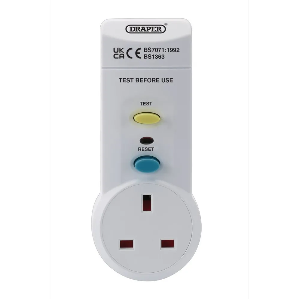 RCD Adaptor, 220-250v/50Hz, 13 AMP