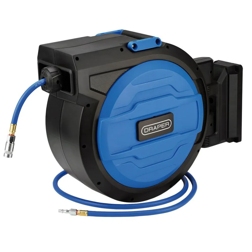 Retractable Air Hose Reel, 30m, 10mm ID