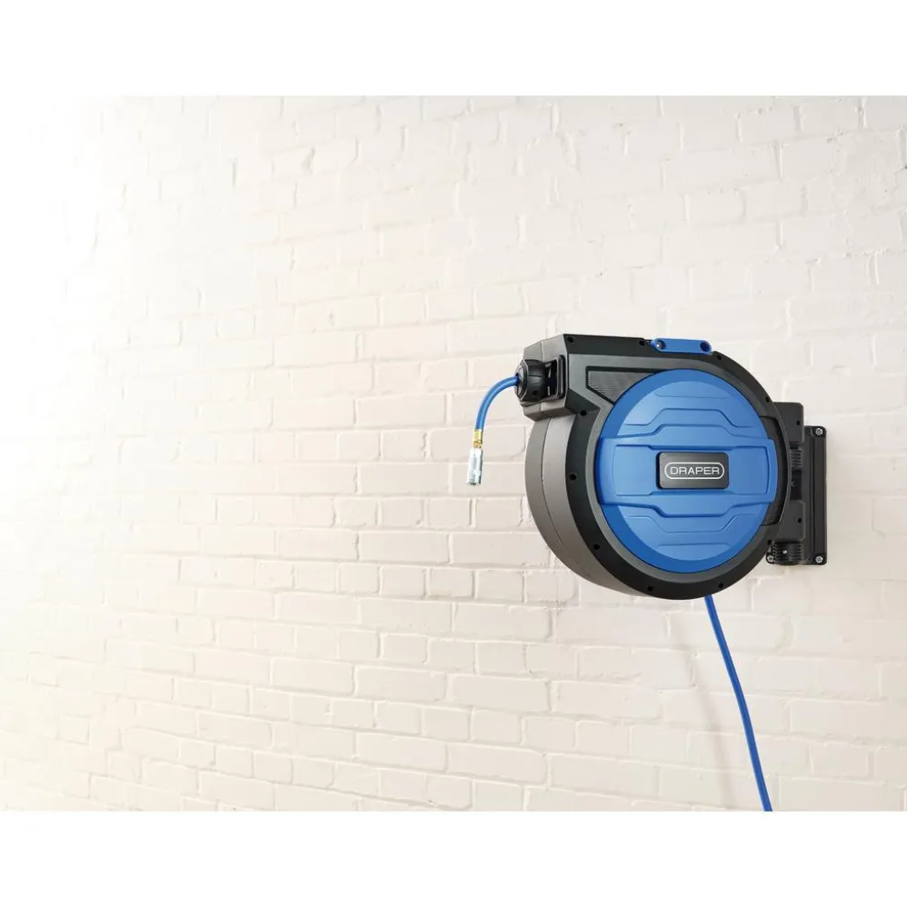 Retractable Air Hose Reel, 20m, 10mm ID