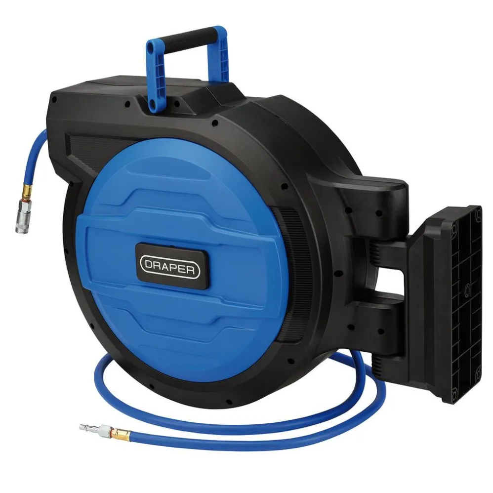 Retractable Air Hose Reel, 20m, 10mm ID