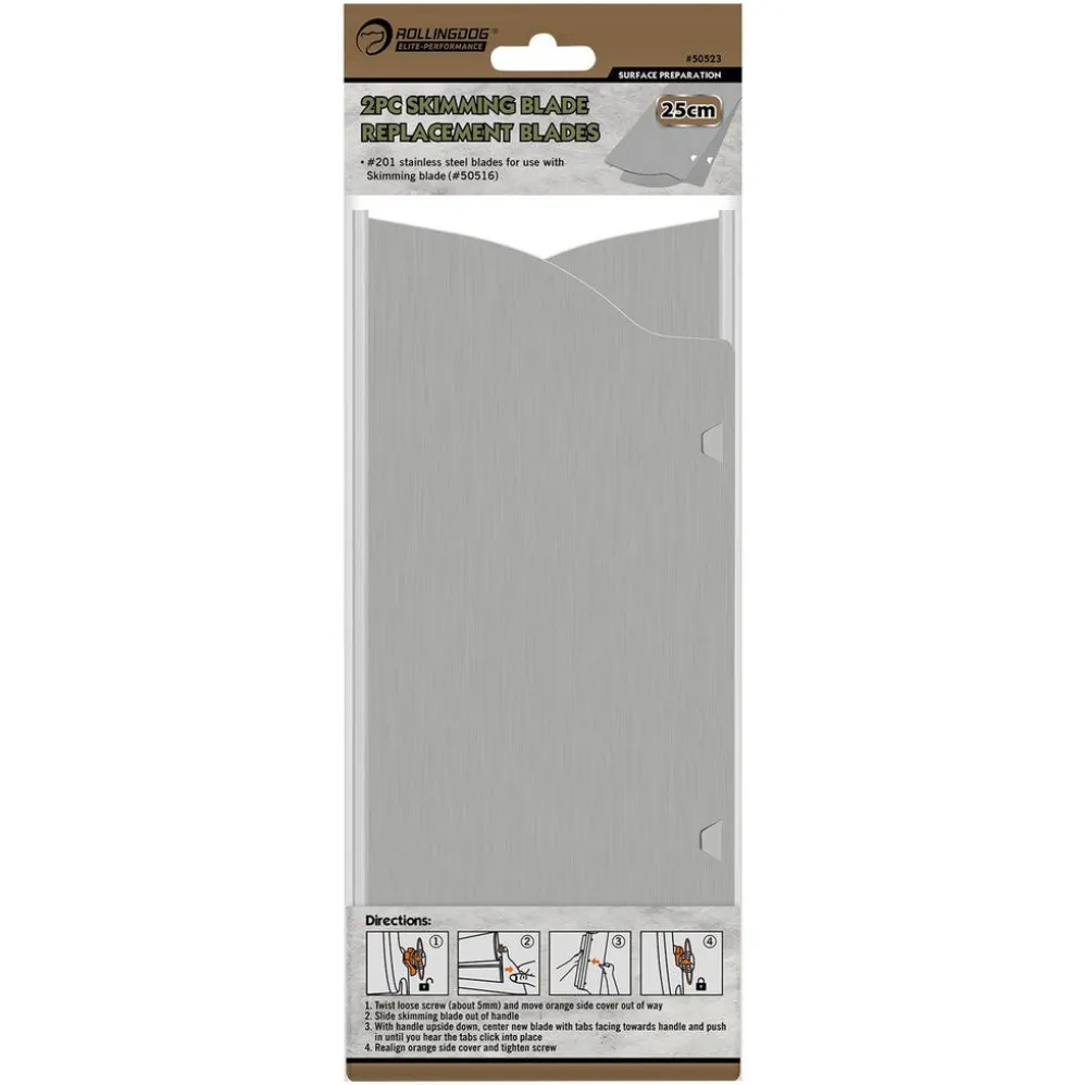 ROLLINGDOG Replacement Skimming Blades, 250mm (Pack of 2)