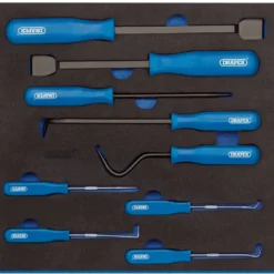 Scraper, Hook and Pick Set in 1/2 Drawer EVA Insert Tray (9 Piece)