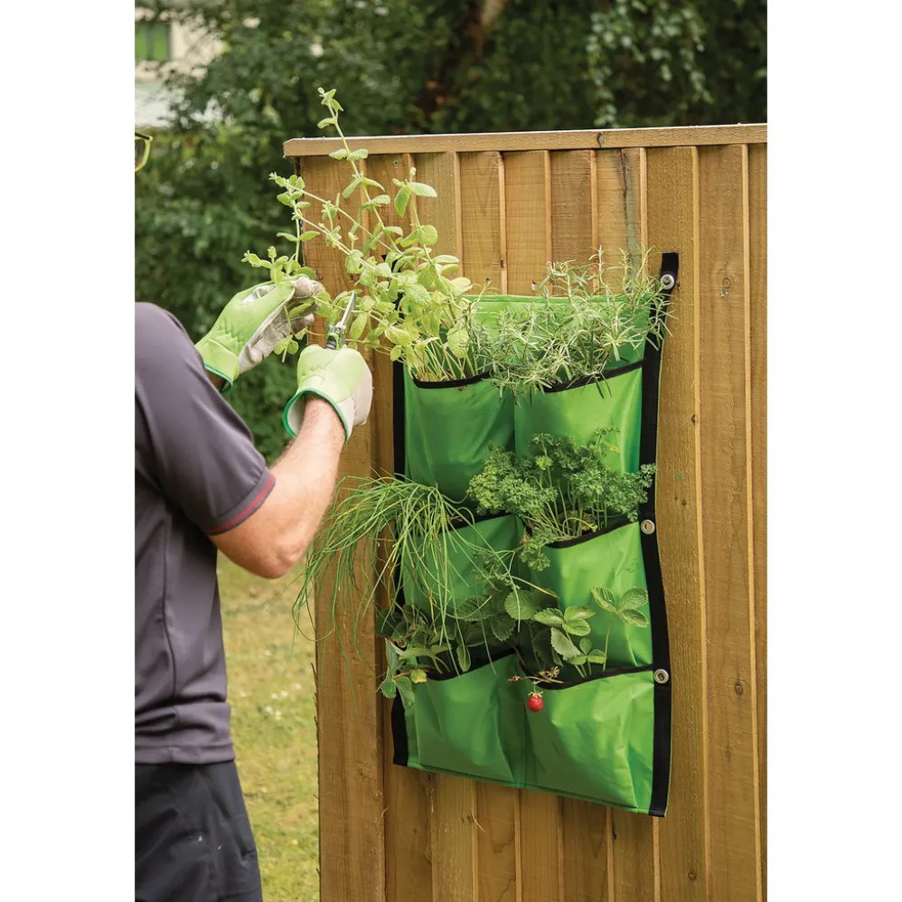 6-Section Fabric Hanging Grow Bag