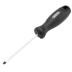 Slotted Hard Grip Screwdriver, 4 x 100mm
