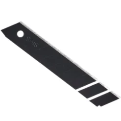 Snap-Off Segment Knife Blades, 18mm, Black (Pack of 10)