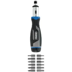 Soft Grip Ratchet Screwdriver and Bit Set, 1/4" (13 Piece)