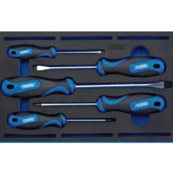 Soft Grip Screwdriver Set in 1/4 Drawer EVA Insert Tray (5 Piece)