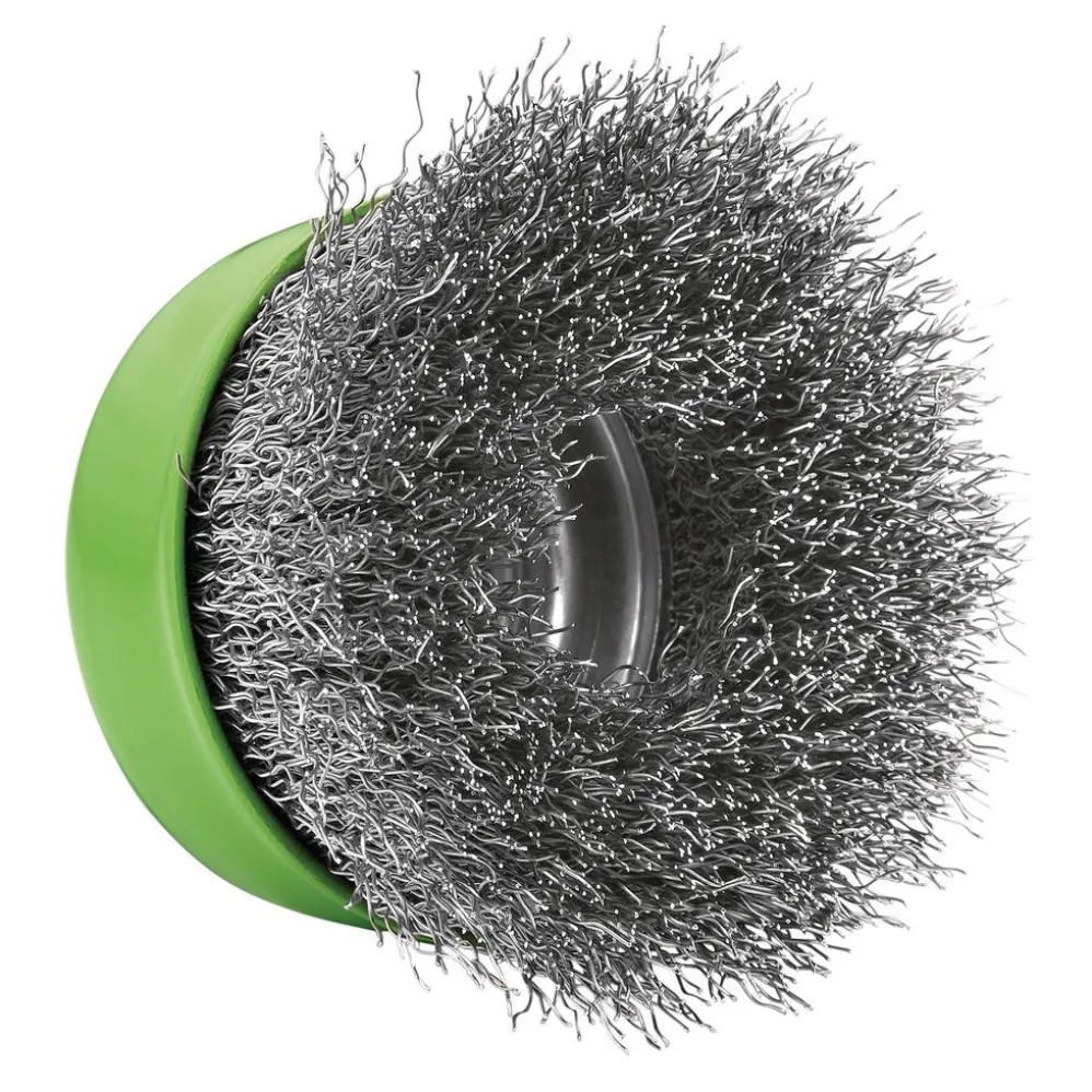 Stainless-Steel Crimped Wire Cup Brush, 75mm, M14