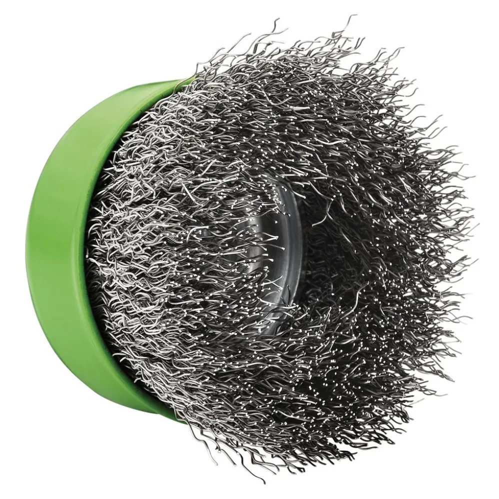 Stainless-Steel Crimped Wire Cup Brush, 65mm, M14
