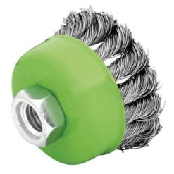 Stainless-Steel Twist-Knot Wire Cup Brush, 65mm, M14