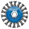 Steel Twist-Knot Flat Wire Wheel Brush, 100mm, M14