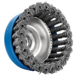 Steel Twist-Knot Wire Cup Brush, 100mm, M14