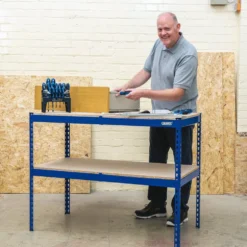 Steel Workbench, 1200 x 600 x 900mm