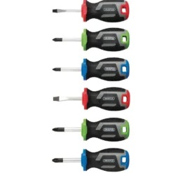 Stubby Soft Grip Screwdriver Set (6 Piece)