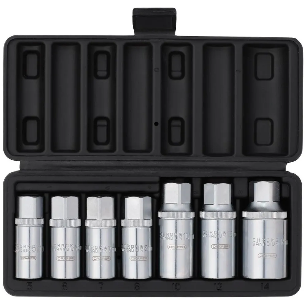Stud Extractor Set, 3/8" Sq. Dr., 1/2" Sq. Dr. (7 Piece)