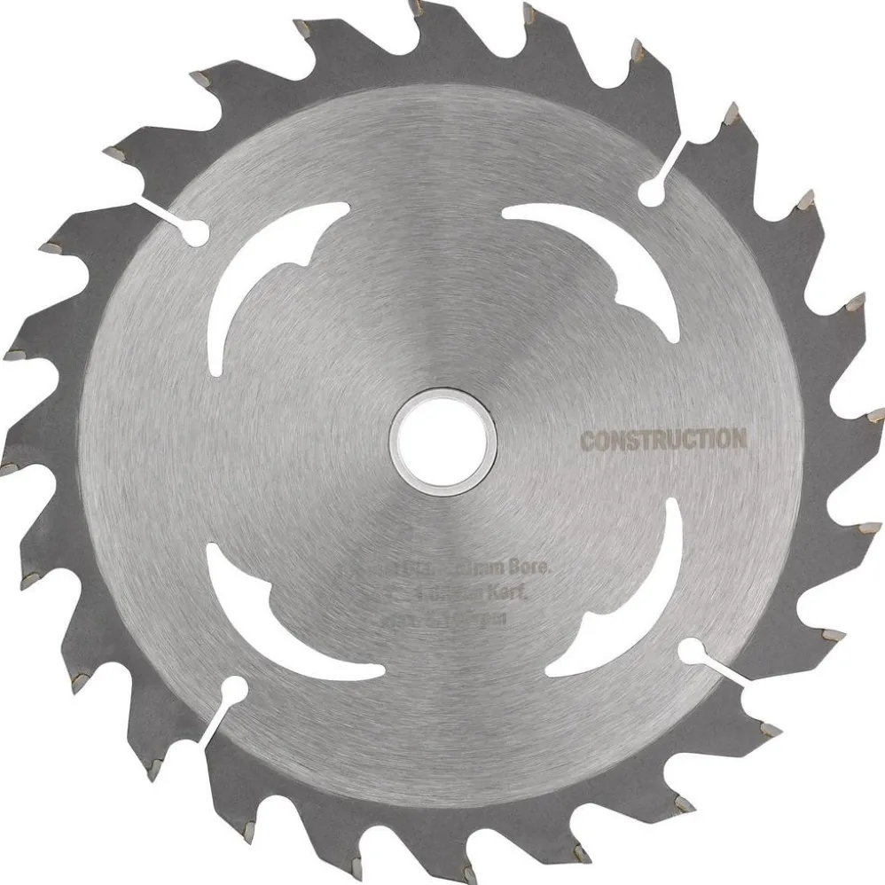 TCT Cordless Construction Circular Saw Blade for Wood & Composites, 165 x 20mm, 24T